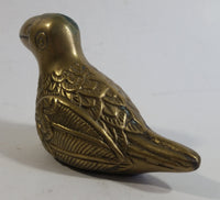 Vintage Brass Bird Decorative Sculpture Made in Korea