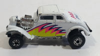 1993 Matchbox 33 Willys Street Rod White Die Cast Toy Car Vehicle