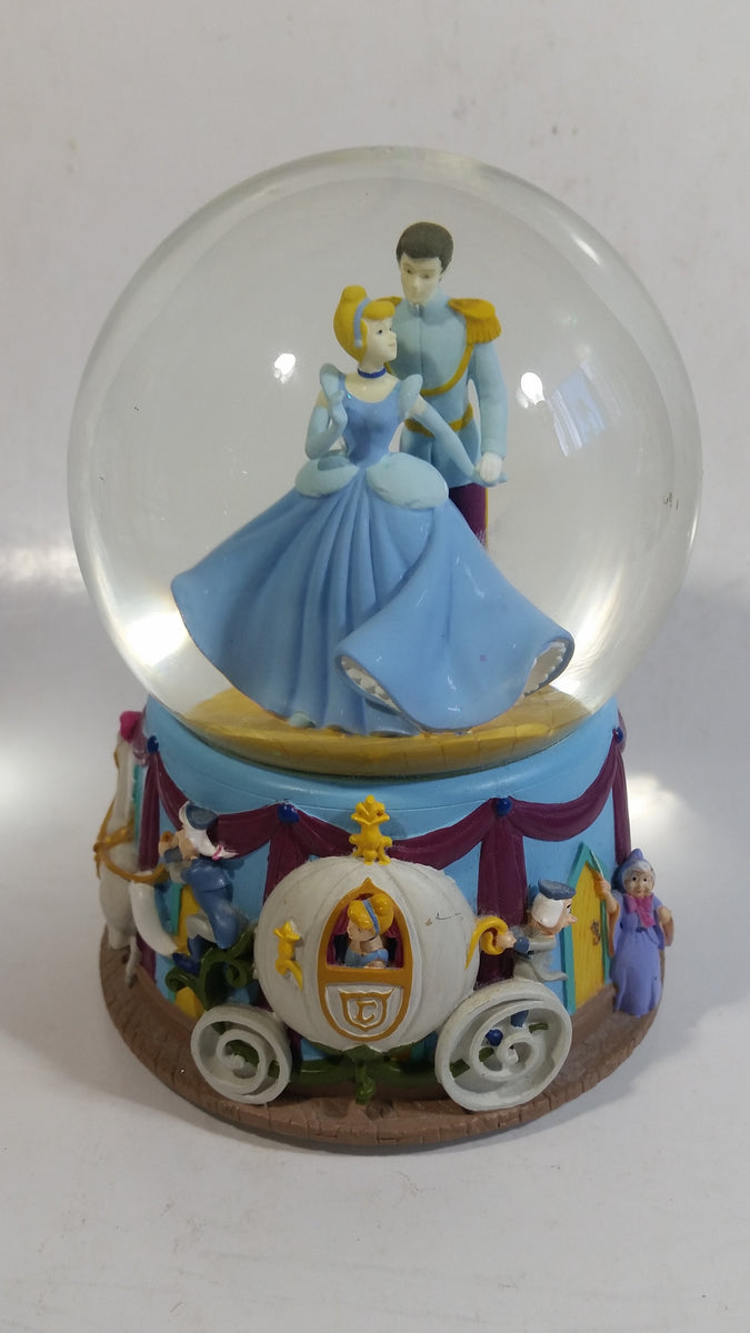 Enesco Disney Cinderella and Prince Charming Musical Snow Globe Plays ...