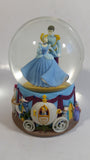 Enesco Disney Cinderella and Prince Charming Musical Snow Globe Plays "I Love You Truly"