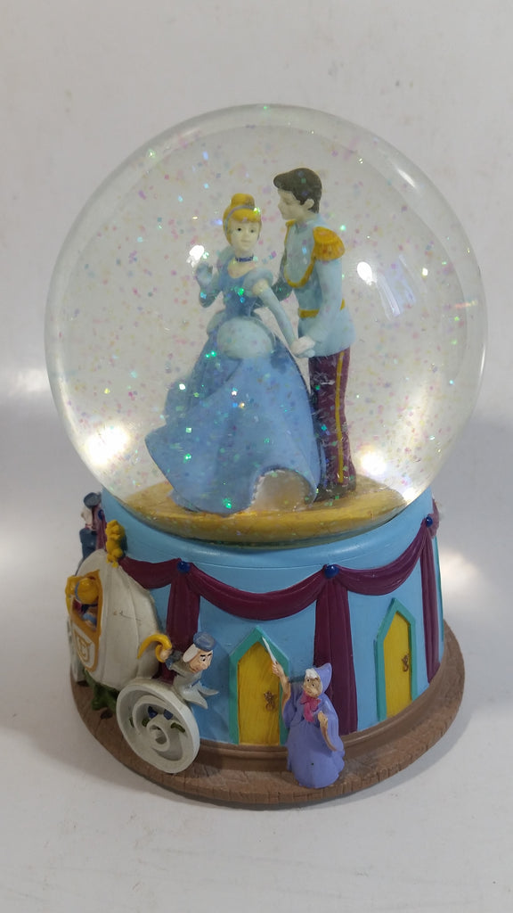 Enesco Disney Cinderella and Prince Charming Musical Snow Globe Plays ...