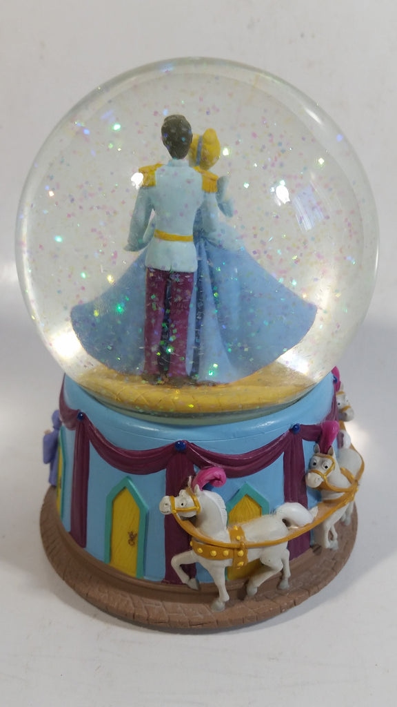 Enesco Disney Cinderella and Prince Charming Musical Snow Globe Plays ...