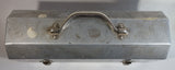 Vintage L. May Mfg Co. 14 1/2" Wide Polished Riveted Aluminum Metal Miner's Lunch Box