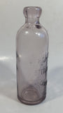 Rare Hard To Find Antique Late 1800s Scammon Bottling Works Kansas Amethyst Purple Embossed Glass Soda Pop Beverage Bottle