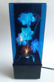 Beautiful Vintage 1985 Fiber Optics Windup Musical Box Fiber Optics Flower Light