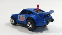 Majorette Motor Porsche Turbo #3 Blue Pull Back Friction Motorized Plastic Blue Toy Car Vehicle