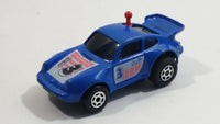 Majorette Motor Porsche Turbo #3 Blue Pull Back Friction Motorized Plastic Blue Toy Car Vehicle