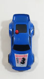 Majorette Motor Porsche Turbo #3 Blue Pull Back Friction Motorized Plastic Blue Toy Car Vehicle