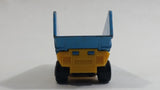 Vintage 1973 Lesney Matchbox Superfast Articulated Semi Tractor Truck Trailer No. 50 Blue Yellow Die Cast Toy Car Vehicle