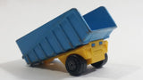 Vintage 1973 Lesney Matchbox Superfast Articulated Semi Tractor Truck Trailer No. 50 Blue Yellow Die Cast Toy Car Vehicle