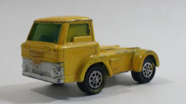 Vintage Corgi Juniors Whizzwheels Ford D Series Semi Tractor Truck Yellow Die Cast Toy Car Vehicle