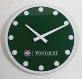 Wintrust MLB Chicago Cubs Baseball Team 9 3/4" Diameter Round Aluminum Metal Clock