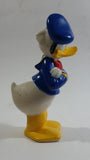 Disney Donald Duck Cartoon Character Hard Rubber 5 1/2" Tall Figure