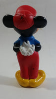 Disney Mickey Mouse Cartoon Character Hard Rubber 5 1/2" Tall Figure
