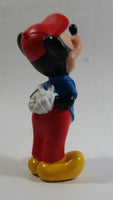 Disney Mickey Mouse Cartoon Character Hard Rubber 5 1/2" Tall Figure