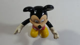 Disney Mickey Mouse Cartoon Character Hard Rubber 6 1/2" Tall Articulated Toy Figure