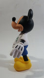 2018 Disney Parks Mickey Mouse Cartoon Character Hard Rubber 7" Tall Articulated Toy Figure