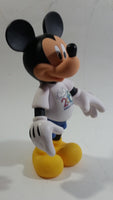 2018 Disney Parks Mickey Mouse Cartoon Character Hard Rubber 7" Tall Articulated Toy Figure