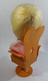 Vintage 1960s Senpo Musical Doll in Chair 12" Tall Toy Collectible