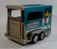 Hard to Find 1996 Nylint Chevrolet Tahoe Lone Horse Stables Truck and Trailer Emerald Green 1/18 Scale Pressed Steel and Plastic Toy Car Vehicle Set
