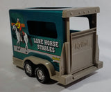 Hard to Find 1996 Nylint Chevrolet Tahoe Lone Horse Stables Truck and Trailer Emerald Green 1/18 Scale Pressed Steel and Plastic Toy Car Vehicle Set