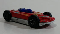 Vintage LTI White and Blue with Red and Blue Double Sided Die Cast Toy Race Flip Car Vehicle
