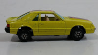 Yatming Ford Mustang Pace Car No. 1028 Yellow Die Cast Toy Muscle Race Car Vehicle