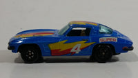 Yatming No. 1040 1963 Chevrolet Corvette Split Window Blue Top Fuel Super Flash Die Cast Toy Muscle Race Car Vehicle