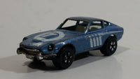 Vintage PlayArt Datsun 240Z Light Blue 7 Die Cast Toy Car Vehicle - Hong Kong