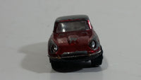 Vintage PlayArt Jaguar E Type 242 Dark Red Maroon Die Cast Toy Car Vehicle - Made in Hong Kong