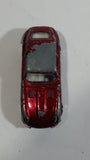 Vintage PlayArt Jaguar E Type 242 Dark Red Maroon Die Cast Toy Car Vehicle - Made in Hong Kong