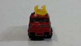 Vintage PlayArt Fire Engine Ladder Truck Red Die Cast Toy Car Rescue Emergency Vehicle - Made in Hong Kong
