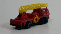 Vintage PlayArt Fire Engine Ladder Truck Red Die Cast Toy Car Rescue Emergency Vehicle - Made in Hong Kong