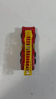 Vintage PlayArt Fire Engine Ladder Truck Red Die Cast Toy Car Rescue Emergency Vehicle - Made in Hong Kong