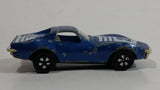 Vintage PlayArt Corvette Sting Ray Blue 22 Die Cast Toy Car Vehicle - Made in Hong Kong