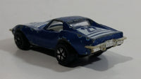 Vintage PlayArt Corvette Sting Ray Blue 22 Die Cast Toy Car Vehicle - Made in Hong Kong