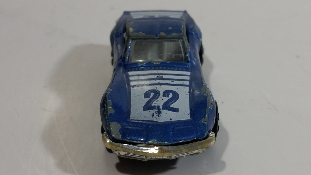 Vintage PlayArt Corvette Sting Ray Blue 22 Die Cast Toy Car Vehicle ...