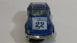 Vintage PlayArt Corvette Sting Ray Blue 22 Die Cast Toy Car Vehicle - Made in Hong Kong