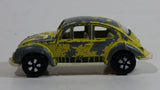 Vintage PlayArt Volkswagen Beetle Yellow Die Cast Toy Car Vehicle - Made in Hong Kong