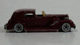 1983 Hot Wheels '35 Classic Caddy Cadillac Maroon Die Cast Toy Car Vehicle