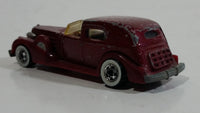 1983 Hot Wheels '35 Classic Caddy Cadillac Maroon Die Cast Toy Car Vehicle