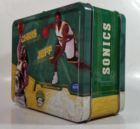 NBA Seattle Sonics Basketball Team Tin Metal Lunch Box