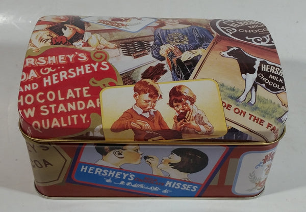 1999 Hershey's Milk Chocolate Kisses Advertising Tin Metal Hinged Container