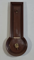Vintage Wood Texture Plastic Case Thermometer Hygrometer Weather Station Made in U.S.A.