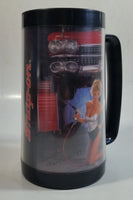Vintage 1987 Thermo Serv Snap On Tools Dona Calendar Girl 6 1/4" Tall Plastic Beer Mug Cup
