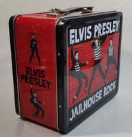 E.P.E. Elvis Presley Jailhouse Rock Red and Black Tin Metal Lunch Box