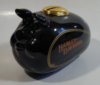 2002 Harley Davidson Motorcycles Gas Tank Pig Hog Shaped Black Piggy Bank Coin Bank