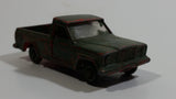 Vintage Lesney Jeep Gladiator Red Painted Army Green Truck Die Cast Toy Car Vehicle Missing Driver Side Door