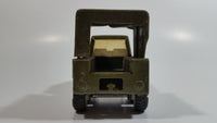 Vintage Buddy L Military Truck Army Green Pressed Steel Toy Car Vehicle Busted Up
