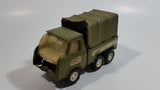 Vintage Buddy L Military Truck Army Green Pressed Steel Toy Car Vehicle Busted Up